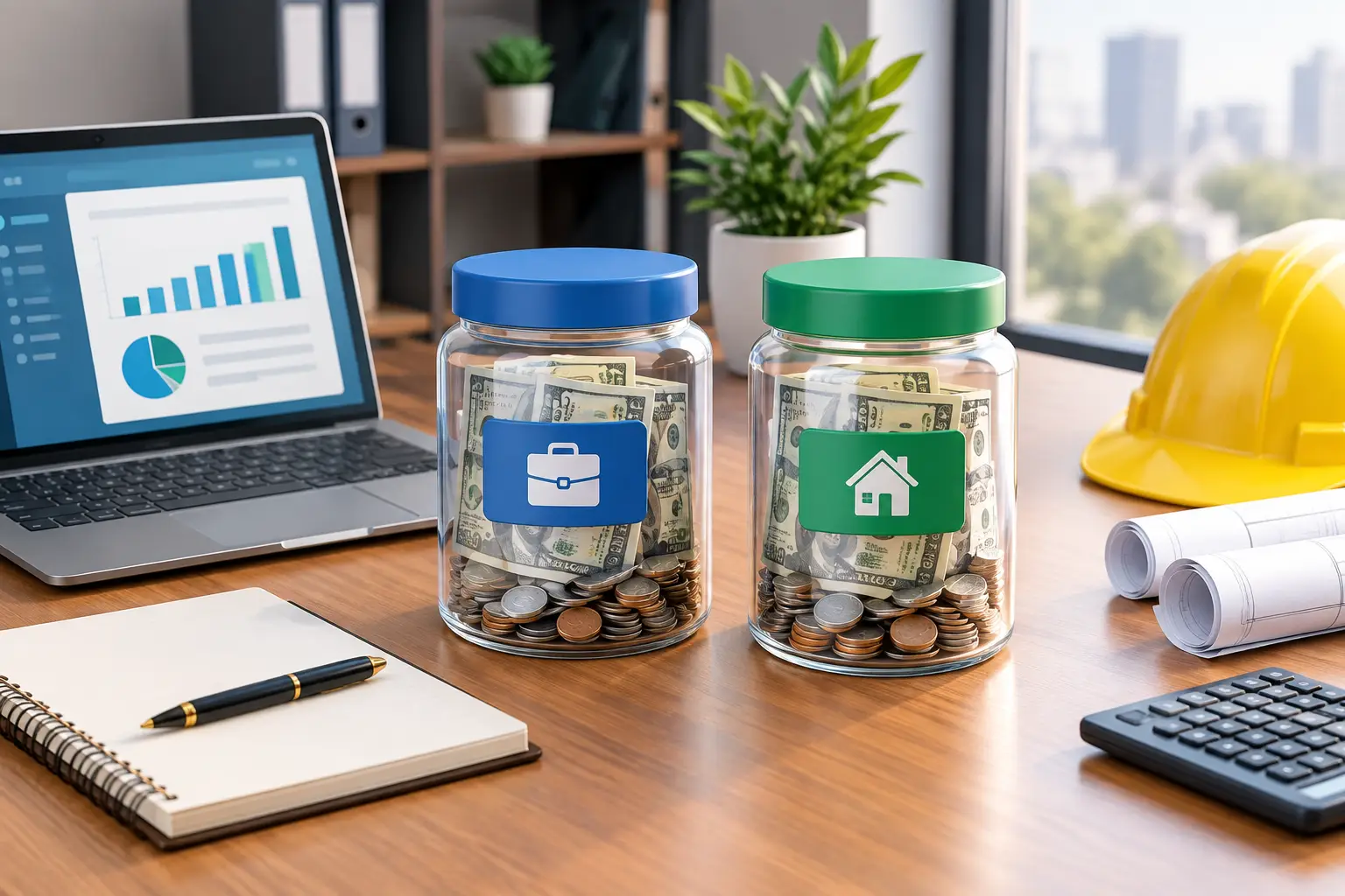 Separate business and personal accounts for small business bookkeeping in Columbia IL