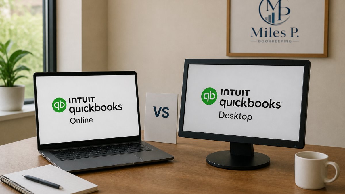 QuickBooks Online vs Desktop comparison for small business